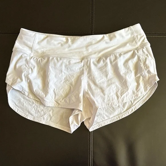 lululemon athletica White Athletic Shorts - Picture 1 of 2